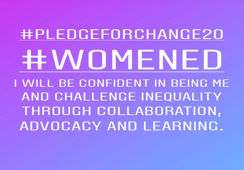 I will be confident in being me. #PledgeForChange20